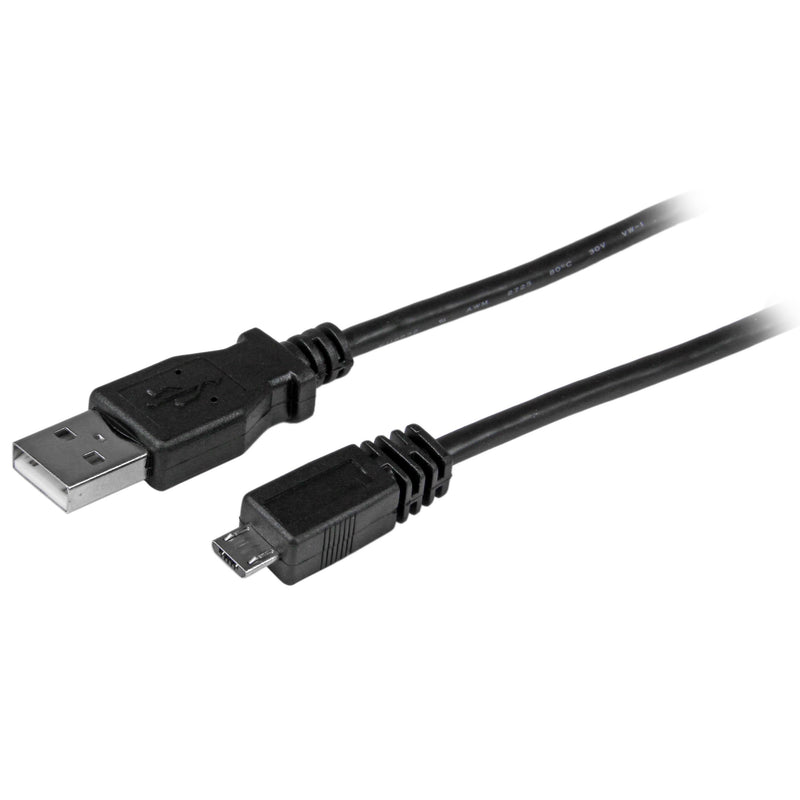 1ft Micro-USB to USB-A Cable (Two Pack)