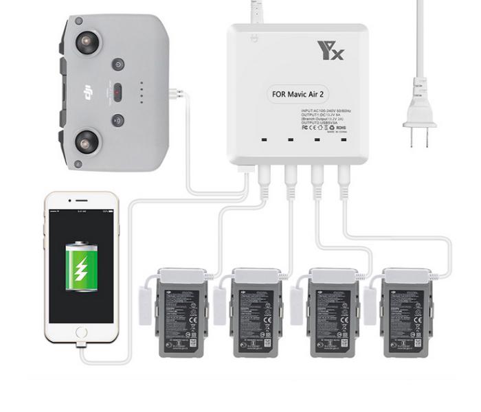 Mavic Air 2 Rapid Battery Charger 6 in 1
