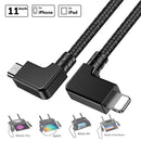 Micro USB to Lightning Data Cable for DJI Mavic Mini/Mavic Pro/Spark/Mavic Air/Mavic 2 Pro & Zoom