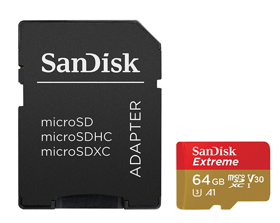 SanDisk Extreme 64GB microSDXC UHS-I Card